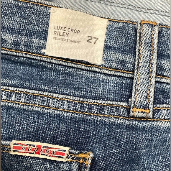 Hudson luxed crop riley relaxed straight size 27 - Picture 4 of 11